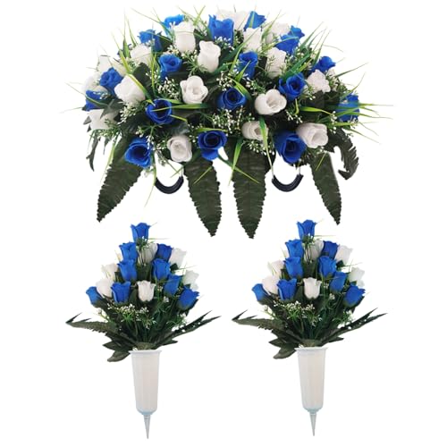 Fleurs commémoratives pour tombe décoration funéraire souvenir - 2