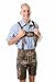 Men's Oktoberfest Lederhosen Berlin Dark Brown - Oktoberfest Lamb Leather Trousers 38
