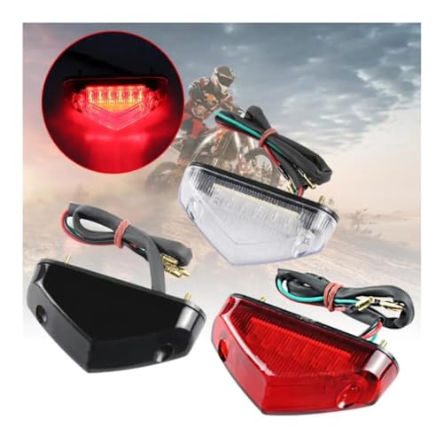 Moto Tail Lights feu arrière universel stop clignotant ATV 12V