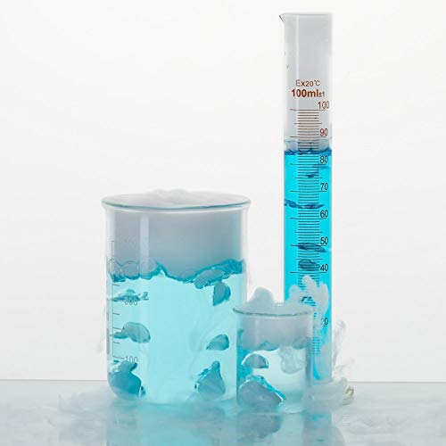 image for SUPERLELE Glass Graduated Cylinder Set 10ml 25ml 50ml 100ml, Thick Gla