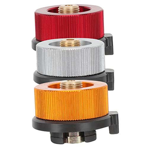 Garneck 3Piezas Adaptadores De Gas Para Estufas De Camping Convertidores De Portátiles De Estable y Duradera Compatible Con Pequeños