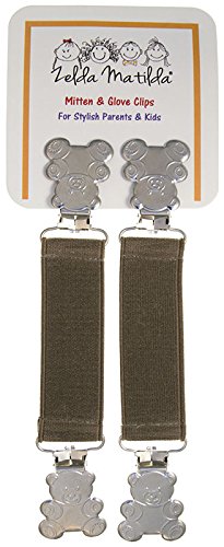 Zelda Matilda Teddy Bear Mitten And Glove Clips, Us Khaki #TOP1