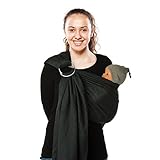 Babylonia BDDSL 992 BB Babytragetuch Sling, schwarz blumen