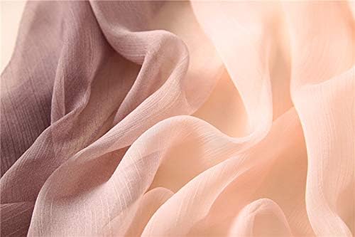 Silk Feeling Long Satin Scarf Fashion Beach Scarf Shawl Check Style Sunscreen Shawls Wraps-Lightweight Pattern - Image 5