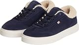 Tommy Hilfiger Damska Th Chic Cupsole Wl Fw0fw09597Low Top, Niebieski kosmiczny niebieski, 39 EU
