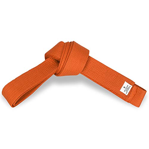 MACS Martial Arts Solid Color Karate Belt (Size 0-8) (Orange, 4)