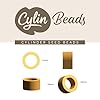 John Bead 25g Cylin Beads Opaque Honey Amber Glow 11/0 Glass Cylindrical Seed Beads for Jewelry Bracelets Necklaces Earrings Making Embroidery #4