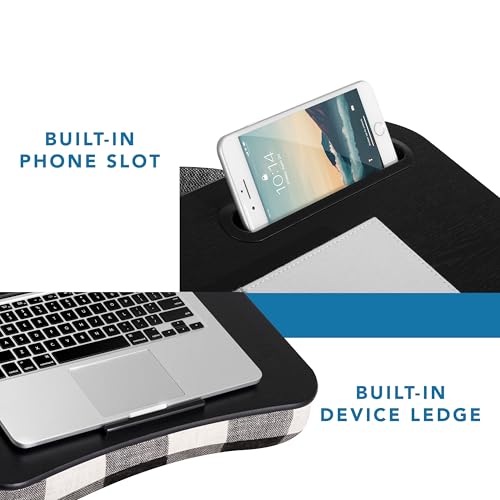 Image of LAPGEAR Designer Lap Desk - Buffalo Check, 2-Pack with Storage Basket