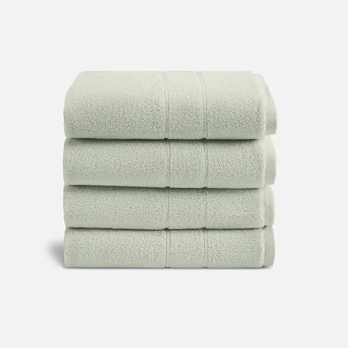 Brooklinen Turkish Cotton Bath Towel Set (4) Aloe Green