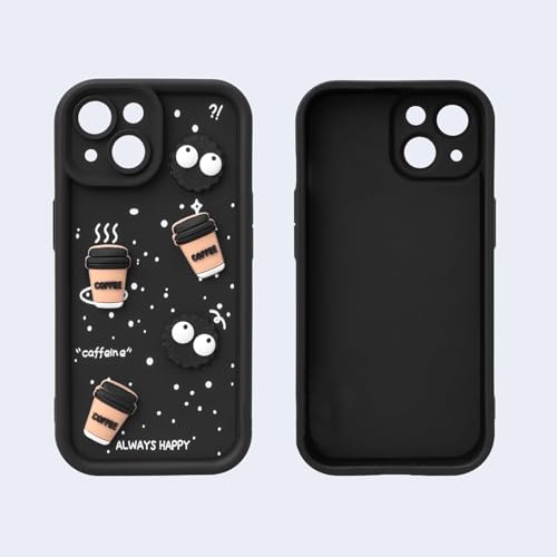 Image of amazon basics Back Case Cover Compatible for OnePlus Nord CE3 Lite | Cute Fun Cartoon 3D Ball | Coffee Silicone Case | Camera Protection | Body Protection | Shock Proof | Color Black | Pack of 1 |