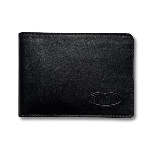 Big Skinny Full Leather RFID Blocking L-Shape Wallet (Tuxedo Black)2