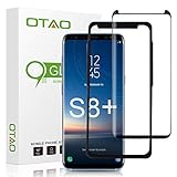 Galaxy S8 Plus Screen Protector Tempered Glass, OTAO 3D Curved Dot Matrix [Case Friendly] Galaxy S8 Plus Glass Screen Protector (6.2