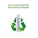 POWEROWL Rechargeable AA Batteries 8-Pack, High Capacity Double A Batteries 2100mAh NI-HM HR06 for Outdoor Solar Lights etc - White