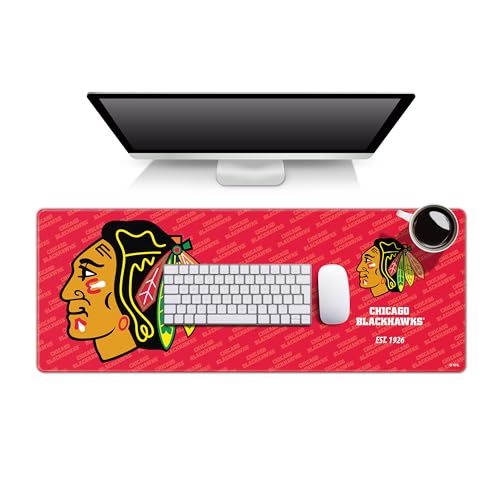 YouTheFan NHL Chicago Blackhawks Logo Series Desk Pad SMU