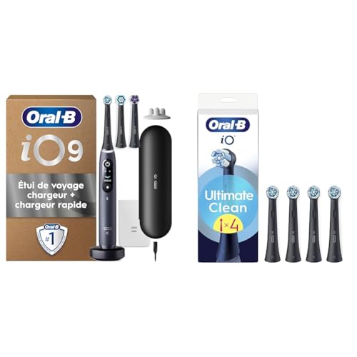 Brosse à Dents Électrique iO 9 Oral-B Noire Premium : Performance 16 Zones et 7 Modes