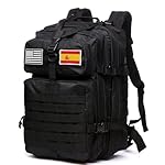 GUJOIN Mochila Tática 50 Litros con Sistema Molle ...: 1.Gran Capacidad: con una capacidad de 50 litros, esta mochila táctica ofrece amplio espacio para llevar todo lo que necesites en tus actividades al aire libre. 2.Diseño Táctico: diseñada para la durabilidad y la funcionalidad, esta mochila táctica e...