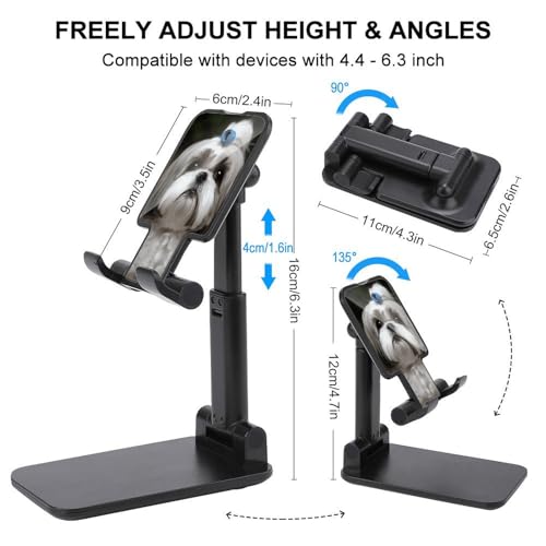 Support de téléphone portable universel pliable Shih Tzu accessoire bureau