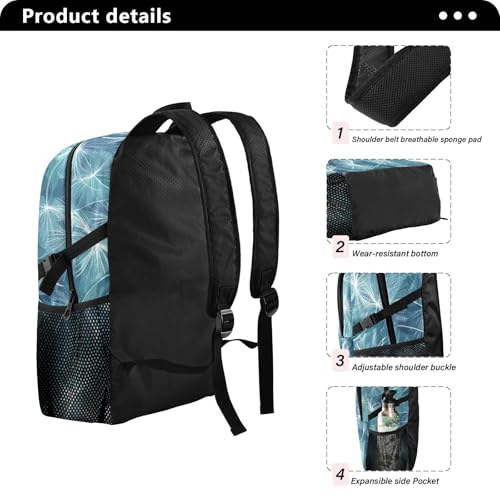 AIXIWAWA Packable Hiking Backpack Beautiful Leaves Print, Lightweight Foldable Waterproof Daypack for Camping Travel4