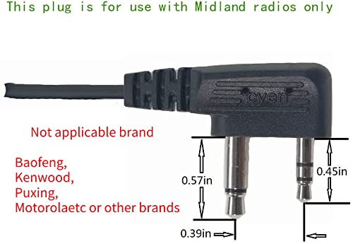 Two Way Radio Earpiece Noise Canceling Transparent Security Headphones Walkie Talkie Earphone With Ptt/Vox – Pair #TOP3