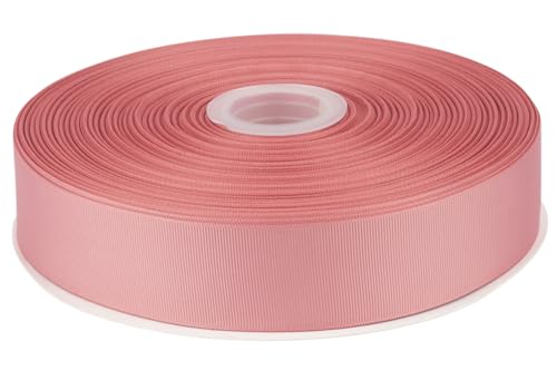 Tekdeere 1-1/2 inch Solid Dusty Rose Grosgrain Ribbon 100 Yards, Perfect for Gift Wrapping, Crafts, Bows Making, Sewing, Wreaths, Hair Accessories and Wedding Decoration