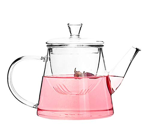 Théière en verre résistant à la chaleur en borosilicate de haute qualité