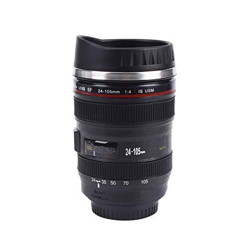 m j ZEBRONIX™ Camera Lens Coffee Mug Camera Mug, Lens Mug, Coffee Mug with Air Tight lid, Open/Closed lid | Suitable for Hot Milk, Tea or Coffee