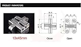 Größe: 13x45mm Geeignet Türblattstärke:> 25 mm