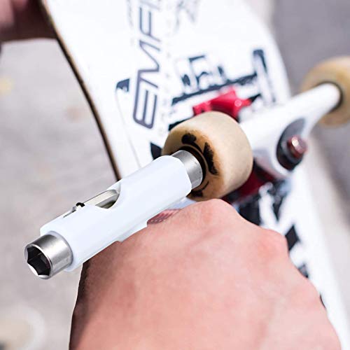 BESPORTBLE Ferramenta de Skate Branca Conjunto de Chave de Soquete de Skate Skateboard T Ferramenta