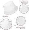 Sibba Bucket Hat Summer Fisherman Sunshade Caps Unisex Packable Hats for Women Men Holidays Hiking Camping Shopping 56-58cm Plain Colors (White) #1