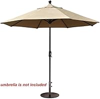 Vista 5 de EliteShade Base redonda para sombrilla de hasta 140 libras de EE. UU., soporte de placa de acero resistente para mercado, patio, exterior, bolsa