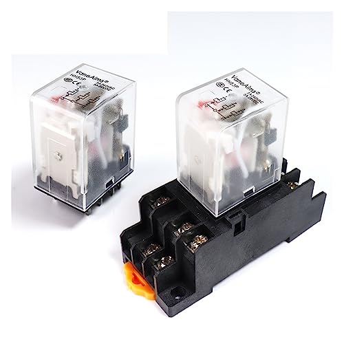 PHNOITPQ Relé electromagnético intermedio HH53P MY3N, contactor CA 220 V, 24 V, 12 V CC 110 V, 5 A, Accesorios for Equipos con Base de 11 Pines(AC,110V)