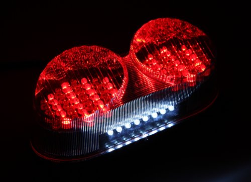 Integrated Sequential Led Tail Lights Clear Lens For 1998-2005 Kawasaki Ninja Zr7(S) Zx-6R Zx-9R Zzr600 #TOP3