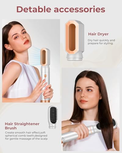 UMIGA Hair Styler 5 in 1, Air Styler Set with Ionic Hair Dryer,Auto Air Curler,Thermal Brush,Hair Dryer Set for Styling, Fast Drying, Volumizing,Curling,Straightening, Ion Care - Image 7