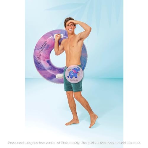 Image of Swimming Training Rings for Kids 9+ & Adult | Inflatable Round Swim Tube | Lightweight Circle Pool Float for Lake, Beach | Water Safety Lounge | Floaters for Girls,Boys- Pack of 1