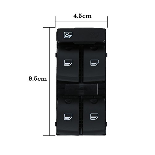 RuleaxAsi Substituição do interruptor eletrônico da janela principal da modificação do carro de 5 bo