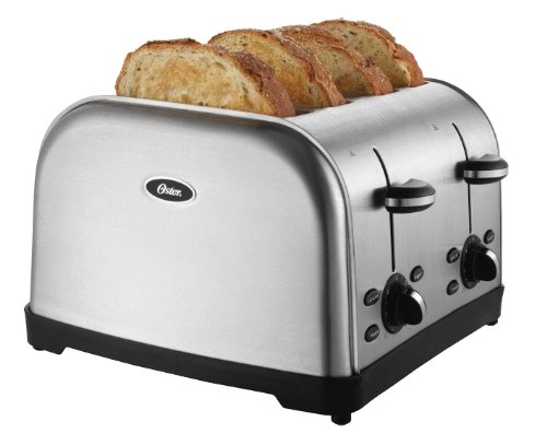 Oster 4-Slice Toaster, Brushed Metal (Tssttrwf4S-Shp) #TOP2