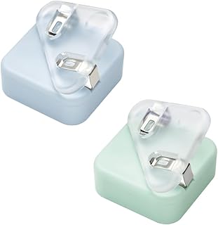 ソニック ブッククリップ カドノオモクリップ 2個入 おもさでページキープ ブルー系 SP-1667-B