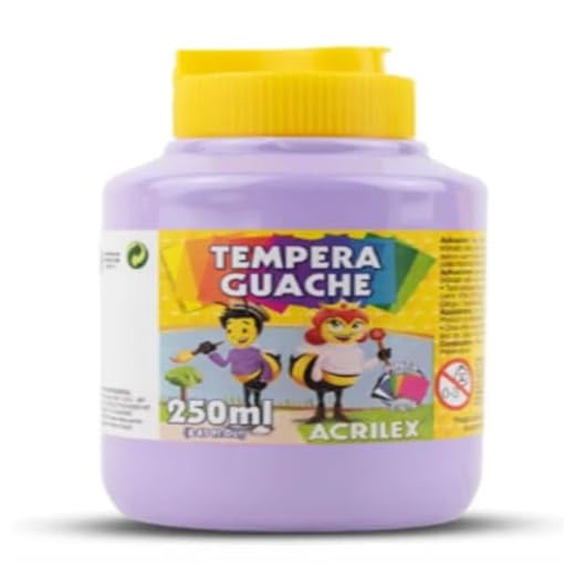 Tinta Guache, Acrilex, 02023528, 250ml Lilas