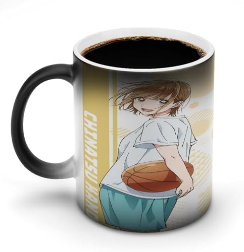 アオのハコ 鹿野千夏 蝶野雛136 マグカップ 熱で色が変わ 湯のみ セラミック 大容量 かわいい カップ 誕生日 クリエイティブ ギフトアイデア セラミック素材 330ml