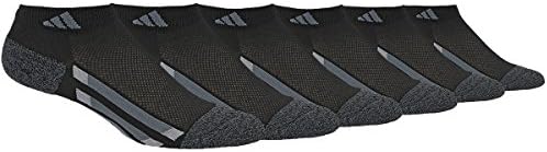 adidas Boys' YTH VERT Stripe 6-Pack Low Cut, Black/Black-Onix Marl/Light Onix/Onix, Medium