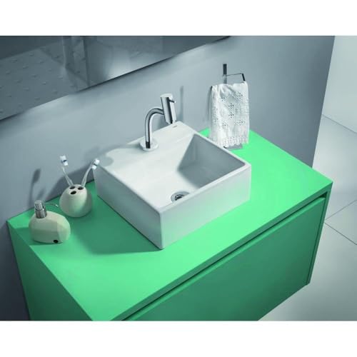 Cuba de apoio 350x350 com mesa Basic Q6 - Celite