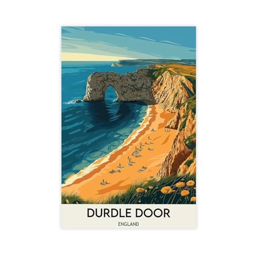 Poster de voyage Angleterre toile anti-reflet paysage Dardellgate grand 61x91