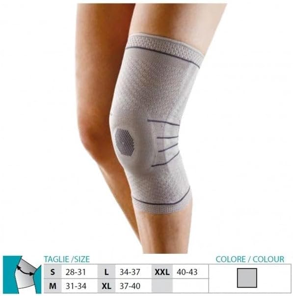 Knee Brace in Elastic Fabric Ref. 409 Orione Size XL inch. 14.56"-15.74" (37-40 cm.)