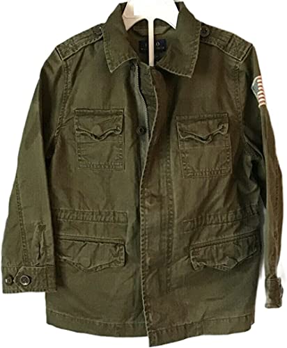 POLO RALPH LAUREN Boy's Military Jacket Coat USA Flag (4T, Military)4