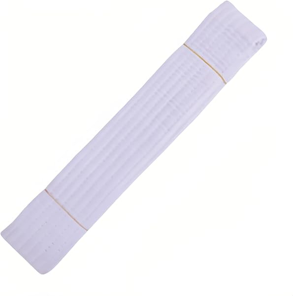 FANBODTA Premium White Martial Arts Belt with Double Layer
