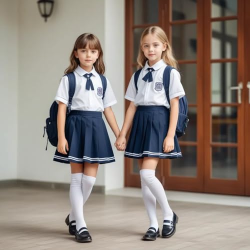 VIKITA 6 Pairs Girls Knee High Socks Silly Tall Boot Cute Animal Dance Funny Socks Gift for 3-12 Years3