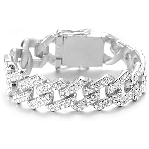 Halukakah Men's Diamond Gold Chain Bracelet Cover