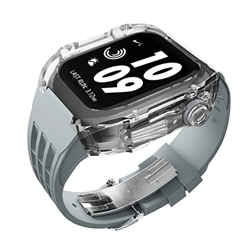 Kit modification boîtier Apple Watch 45mm agate avec bracelet sport