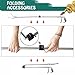 KANCOKIT 52“ Snake Tongs Collapsible Grabber, Professional Reptile Snake Catcher Wide Jaw Handling Tool, Stainless Steel Snake Hook