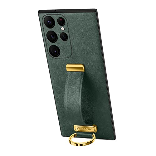 Étui pour Samsung S22 Ultra avec anneau de protection vert